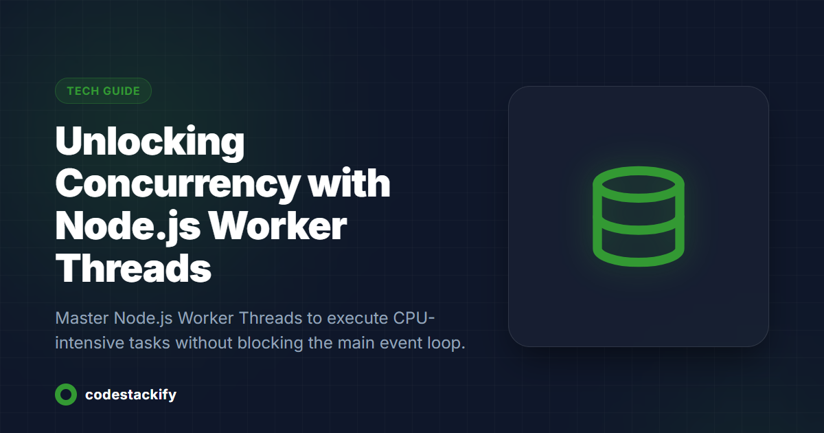 Unlocking Concurrency with Node.js Worker Threads