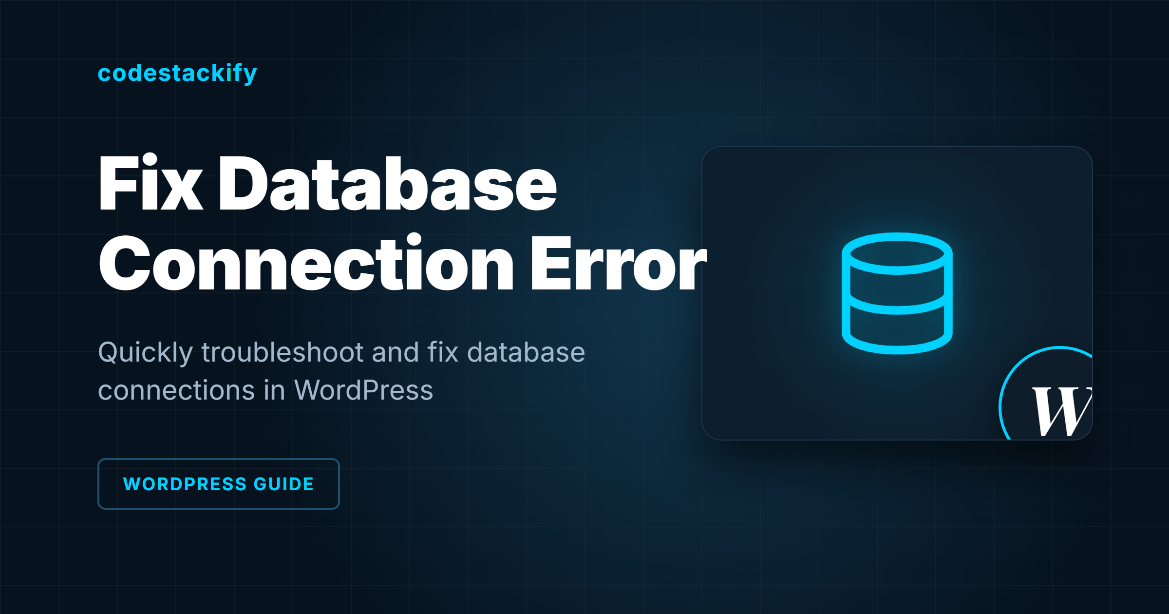 Solving the Error Establishing a Database Connection in WordPress